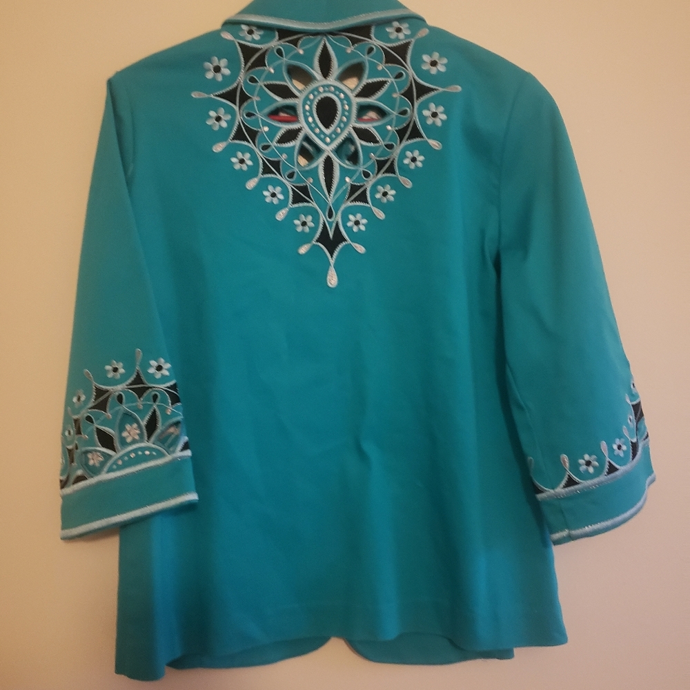 Vintage Bob Mackie Wearable Art Jacket - image 5